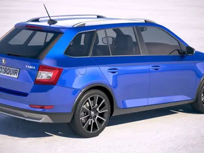 Skoda Fabia Scoutline 2019 3D model