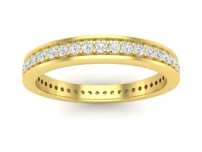AV 482 Ladies Eternity Anniversary Stackable Ring Wedding Band 3D print model