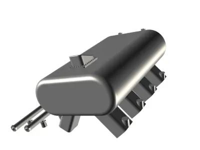 Hogans  V8 Twin throttle Intake Manifold Hemi BBC SBC 3D print model