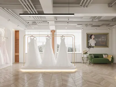 Wedding Dress Shop 3D model