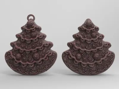 christmas tree decor  3D print model get