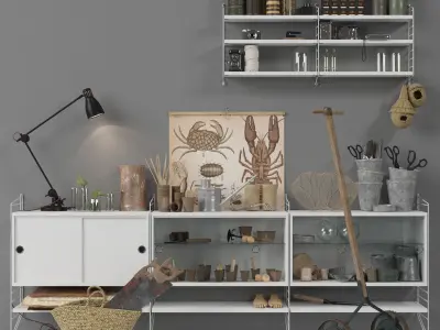 Decorative  sets 001-004 3D Model Collection