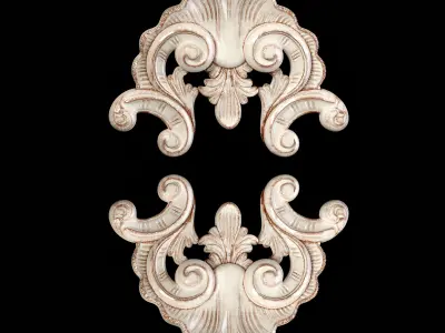 Classic carved 098 3D model
