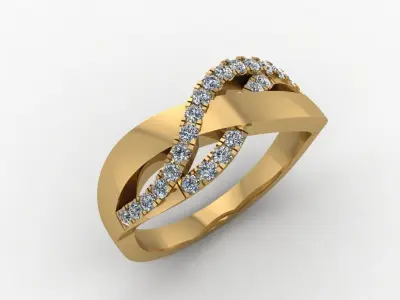 Ring Diamond R 198 3D print model
