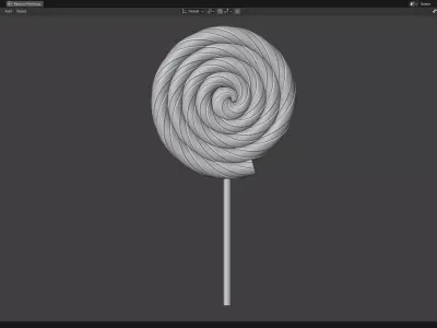 Swirl Lollipop 3D print model