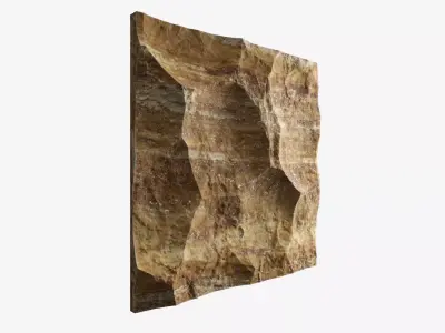 199-RockPanel piece of rock 3D model