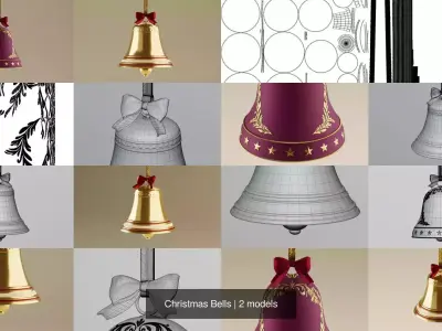 Christmas Bells 3D Model Collection