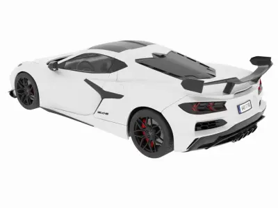 Chevrolet Corvette Low-poly 3D model