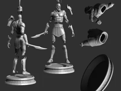Spartan warrior 3D print model