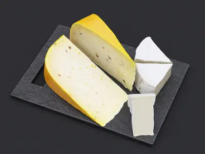 Cheese Board II 3D model