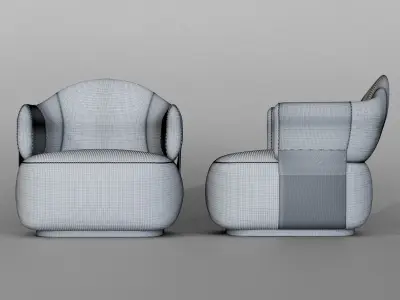 Luxury chair 3D model