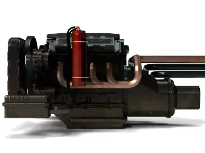 Truck Engine 3D Model 3D model