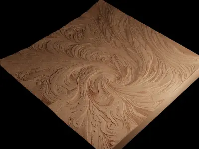 Wind CNC 3d Print High Relief Sand Casting 3D print model