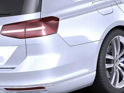 Volkswagen Passat Variant GTE 2015 VRAY 3D model