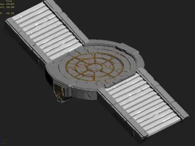 Game Underground Palace - Palace Passage 01 3D model