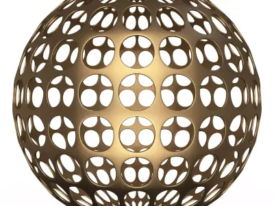 Sphere Ball 001 Low-poly 3D model