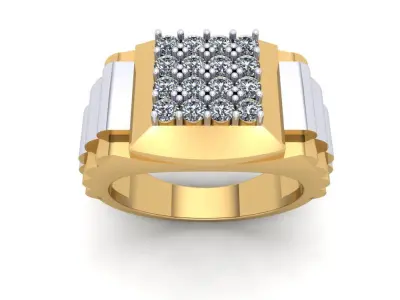 Belt Ring - Diamond 3D print model