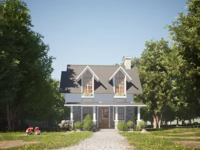 050Countryhouse2f36m2 3D model