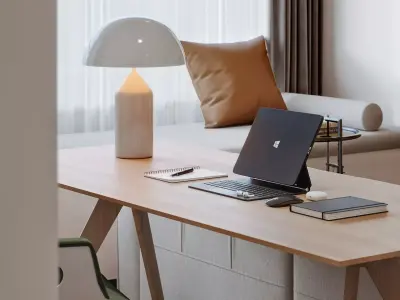 Interior Scene Japandi - 3d Model - Lighting 3D model