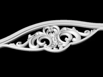 Central decor ornament for furniture 3D model 546