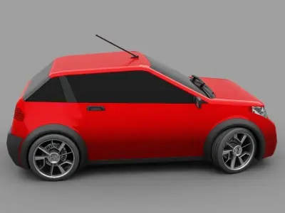 Concept 90s car   3D model