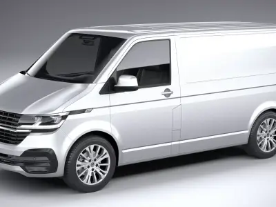 Volkswagen Transporter T6-1 Panelvan 2020 3D model