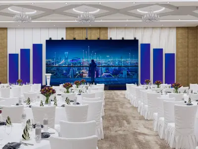 stage with hall with game  3D model