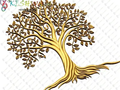 Tree stl model of life svg cut file 3D print model