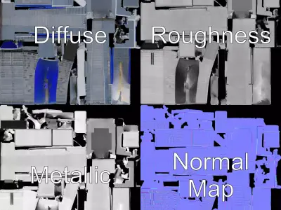 Modern Glass Skyscraper model pack Low-poly 3D model