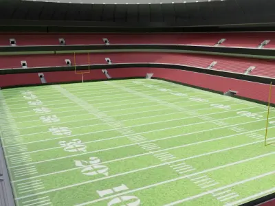Nfl American Stadium Low-poly 3D model