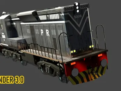 Two Rail Engine 3D model