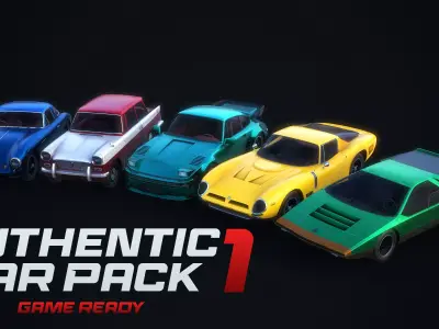  Authentic Car Pack 1 Game Ready