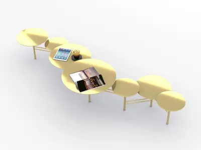 Contemporary Sidetable 001 3D model