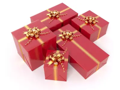 Gift Boxes Collection 3D model 3D model