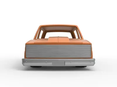 Shell 1988 Chevrolet Blazer K5 Lowrider Scale 1 to 25 3D print model