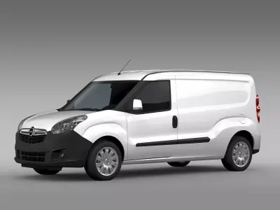 Opel Combo LWB Cargo D 2015 3D model