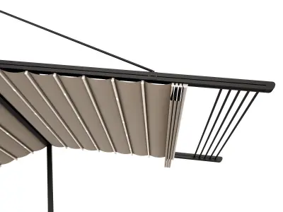 Motorized Pergola 3a oil rubbed bronze 3D model