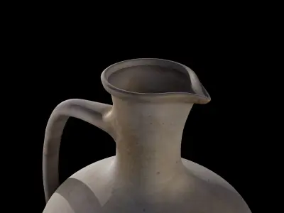 old jug Low-poly 3D model