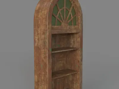 Antique Arched Cabinet 3D model