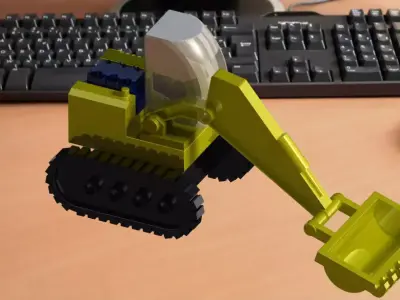 excavator toys Free 3D model