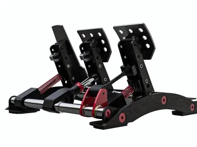 FANATEC CLUBSPORT V3 PEDALS 3D model