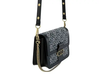 Louis Vuitton Dauphine Bag Black 1854 3D model