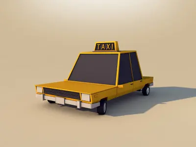Ultimate Low Poly City Cars Pack Low-poly 3D model