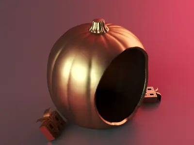 Halloween pumpkin decor 3D print model purchase