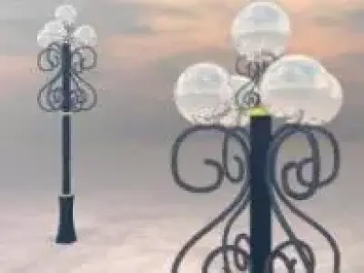 Art Deco Lamp Free 3D model