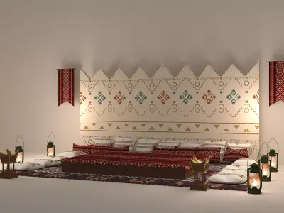 Arabian Seating 3D model