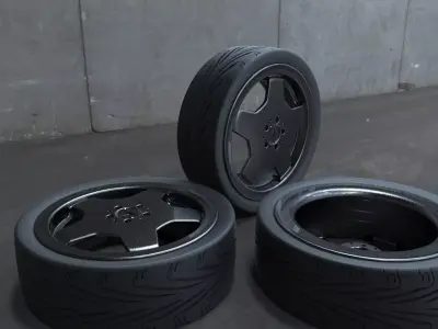 Monoblock 18 inch rim 3D model