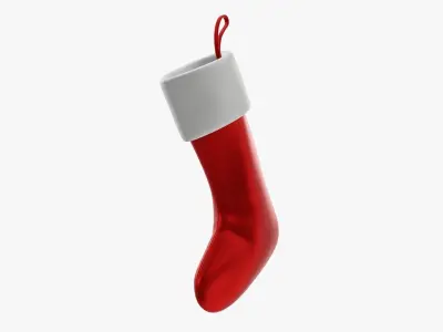 Gift Christmas stocking 01 3D model