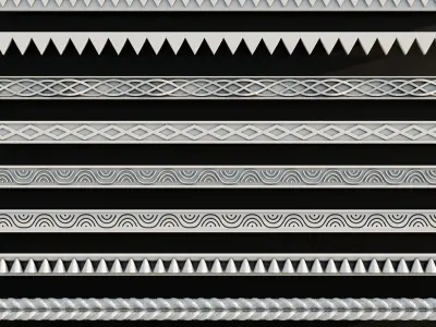 Ornament Pack Vol 16 - Gothic Baroquie Islamic  3D model