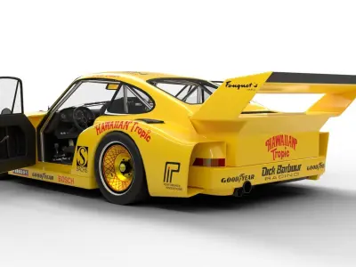 Porsche 935 Le Mans 1979 Barbour Racing HQ 3D model